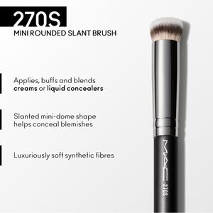 MAC 270S SYNTHETIC MINI ROUNDED SLANT BRUSH - NEW IN SLEEVE